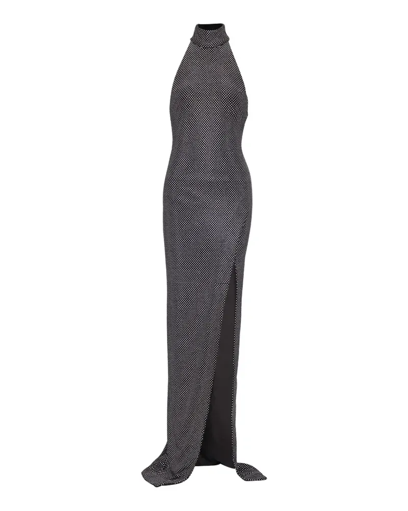 Balmain Kleid mit Strass - Schwarz Schwarz