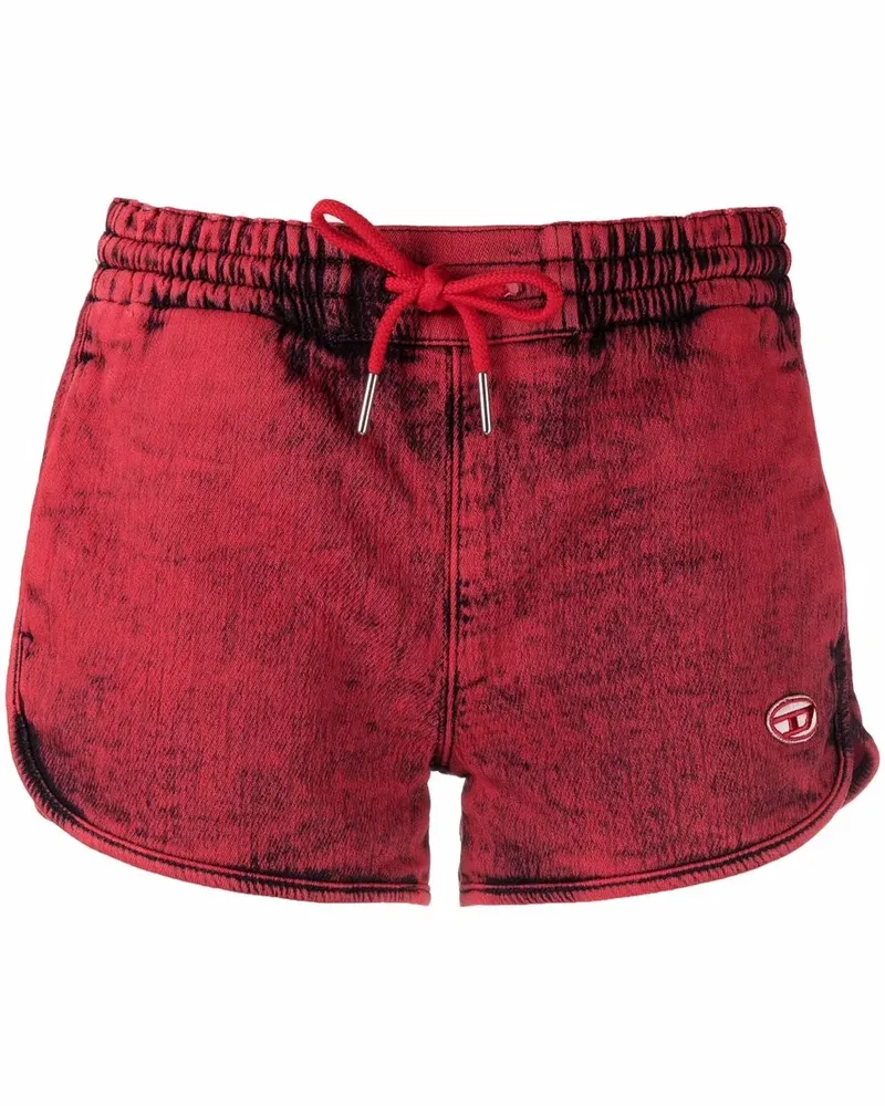 Diesel D-Sunny JoggJeans Joggingshorts - Rot Rot