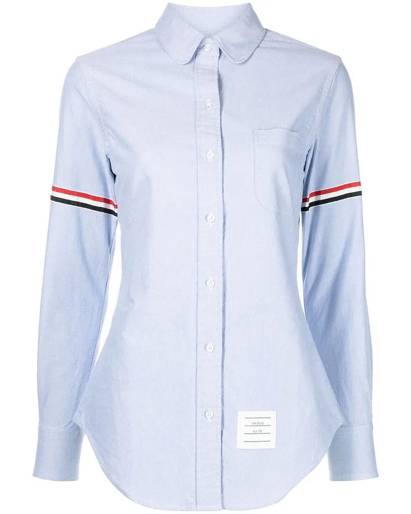 Thom Browne Hemd mit Streifen - Blau Blau