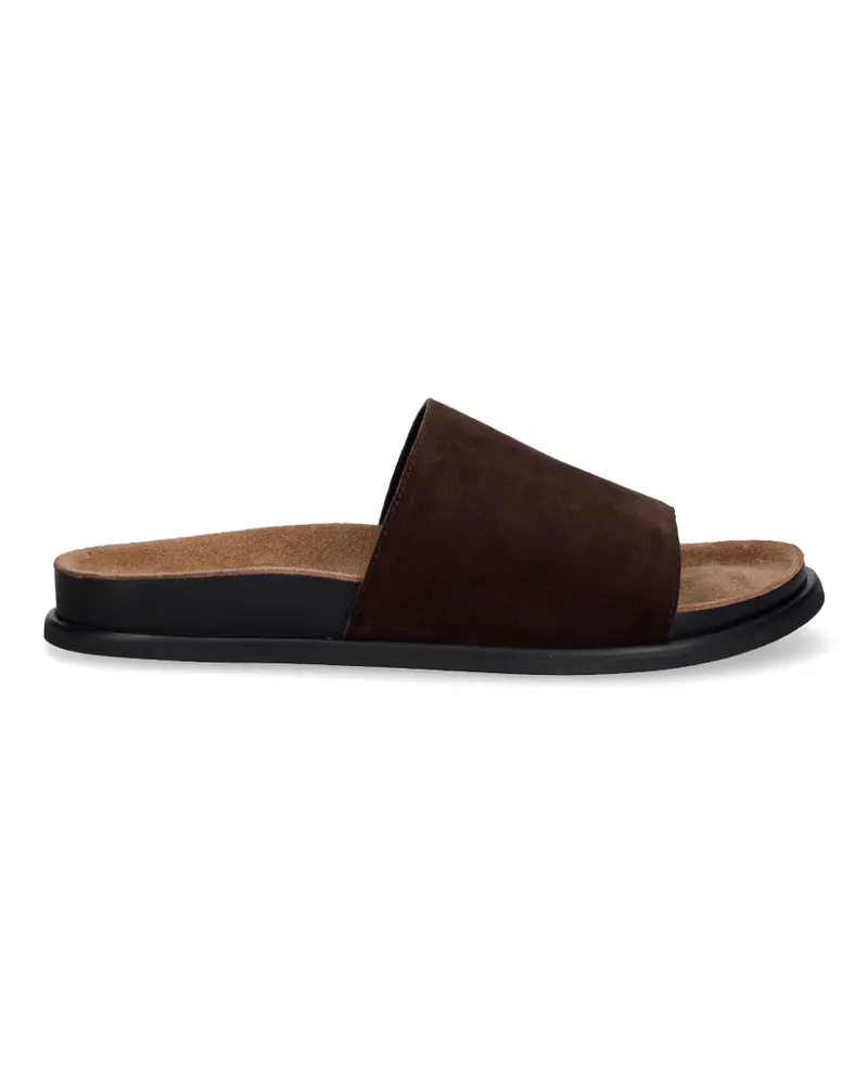 Vagabond Effie suede-finish flat sandals - Braun Braun