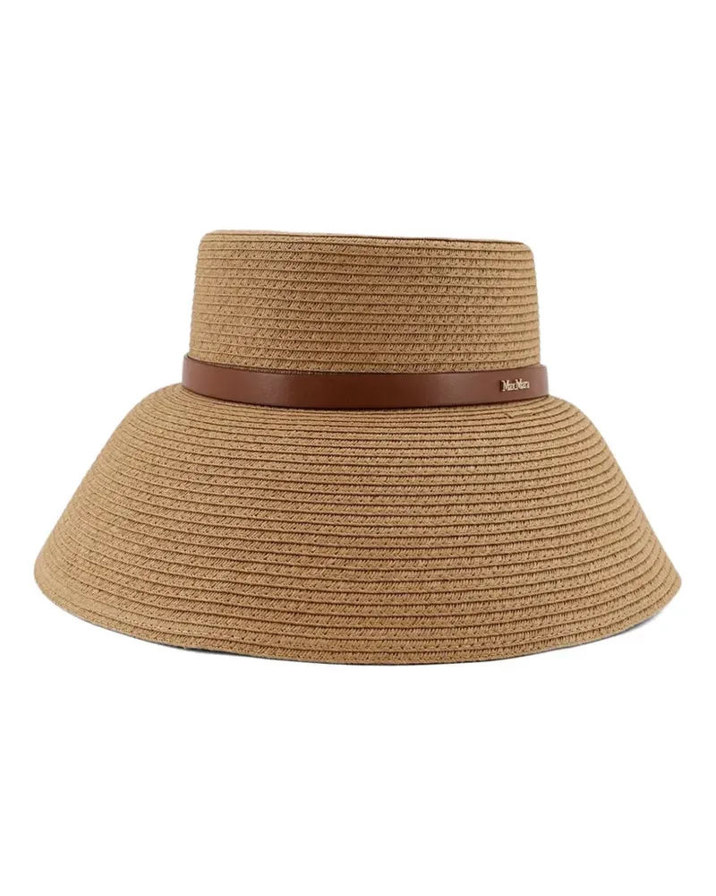 Max Mara Fischerhut mit Logo-Detail - Nude Nude