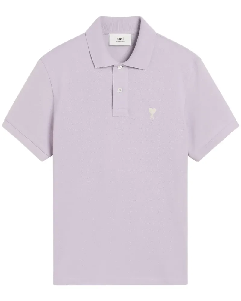 AMI Paris Ami de Coeur Poloshirt - Violett Violett