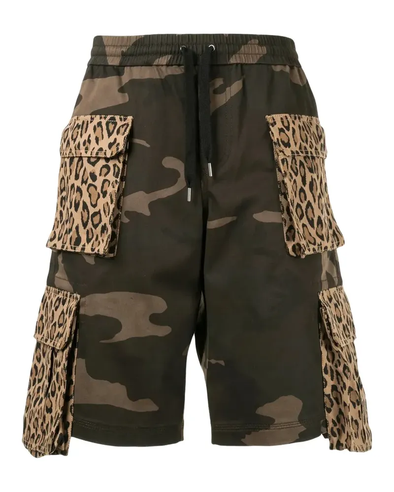 Ports V Shorts mit Leopardenprint - Grün Grün