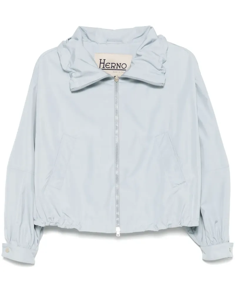 Herno Jacke mit Kordelzugbund - Blau Blau