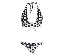 x Jade Picon Bikini mit Polka Dots - Schwarz