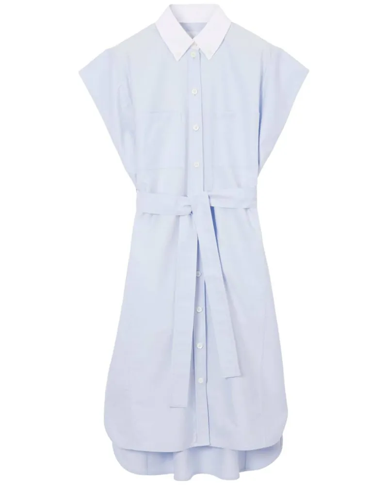 Burberry Hemdkleid mit Gürtel - Blau Blau