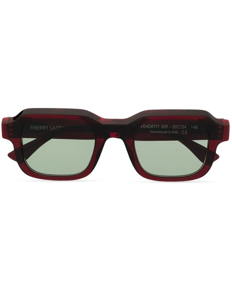 Thierry Lasry Eckige Vendetty Sonnenbrille - Rot Rot