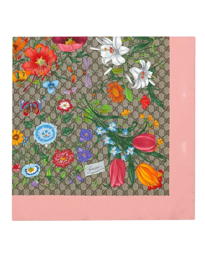 Gucci GG Flora Schal - Nude Nude