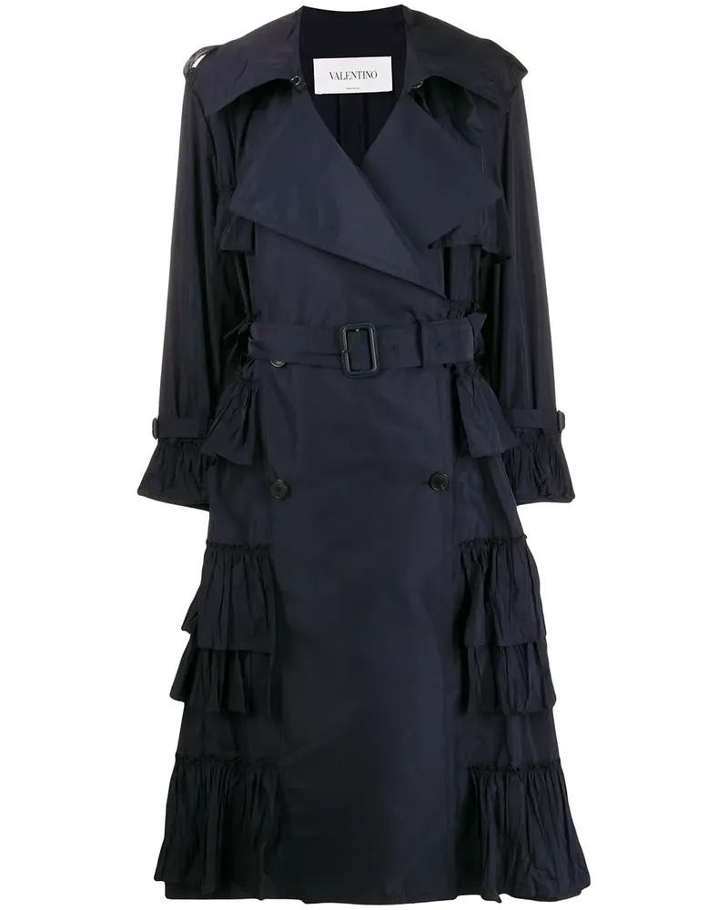 Valentino Garavani Doppelreihiger Trenchcoat - Blau Blau