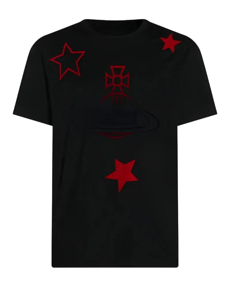 Vivienne Westwood star graphic T-shirt - Schwarz Schwarz