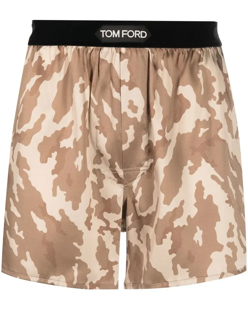 Tom Ford Boxershorts mit Camouflage-Print - Braun Braun