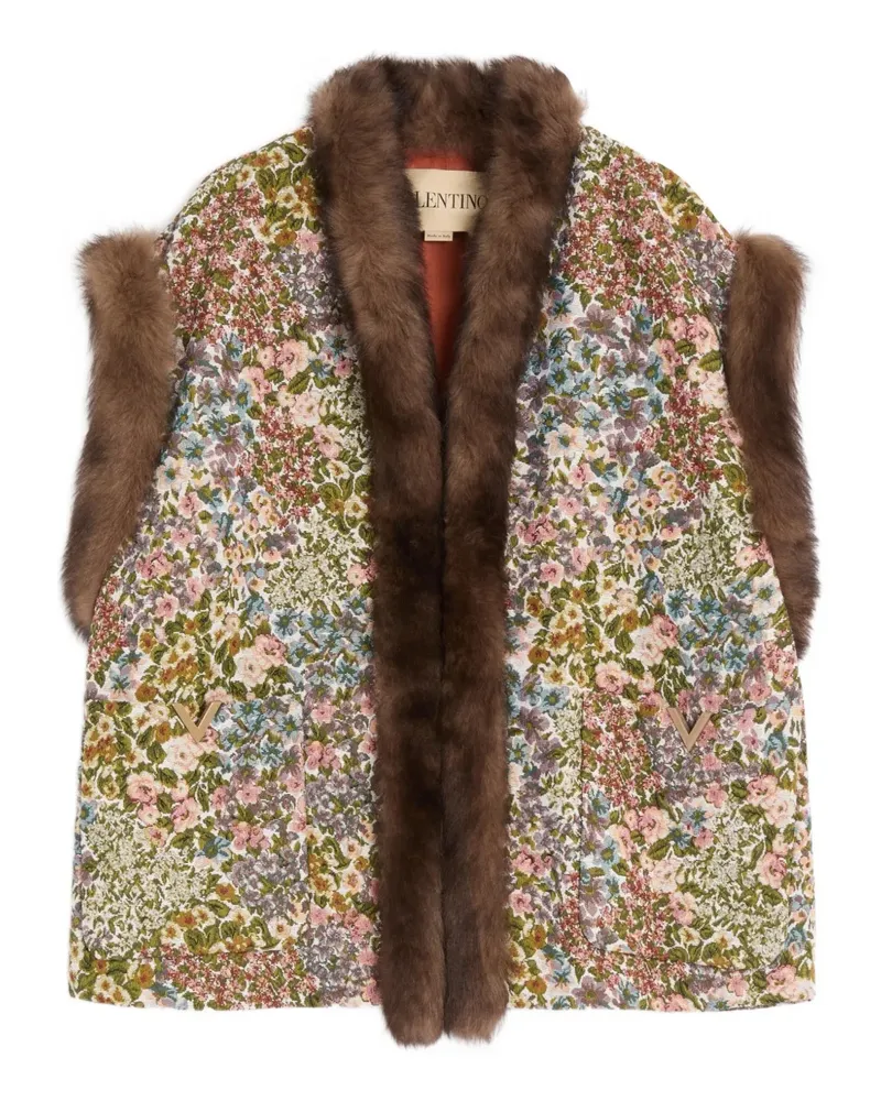 Valentino Garavani Apres L'Hiver Fiorellini Weste - Nude Nude