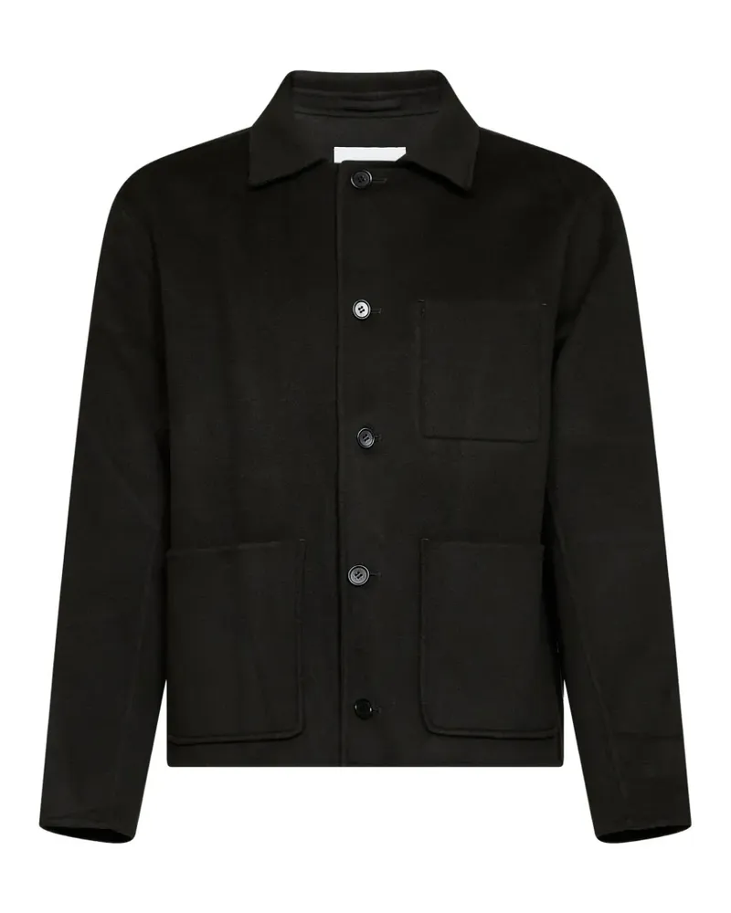 NN 07 Geknöpfte Hemdjacke mit Taschen - Grün Grün