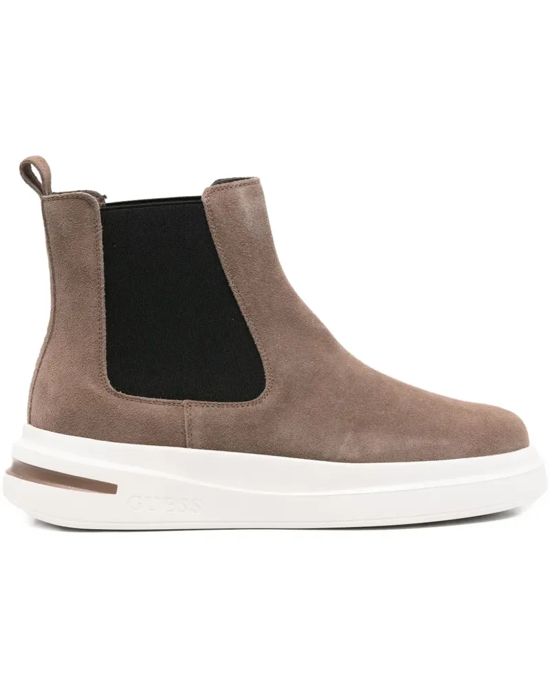 Guess Plateau-Stiefel mit Stretcheinsatz - Braun Braun