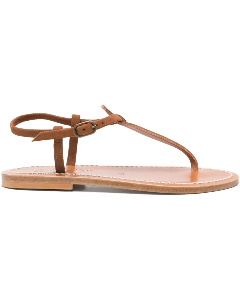 K.Jacques  Flache Picon Sandalen - Braun Braun