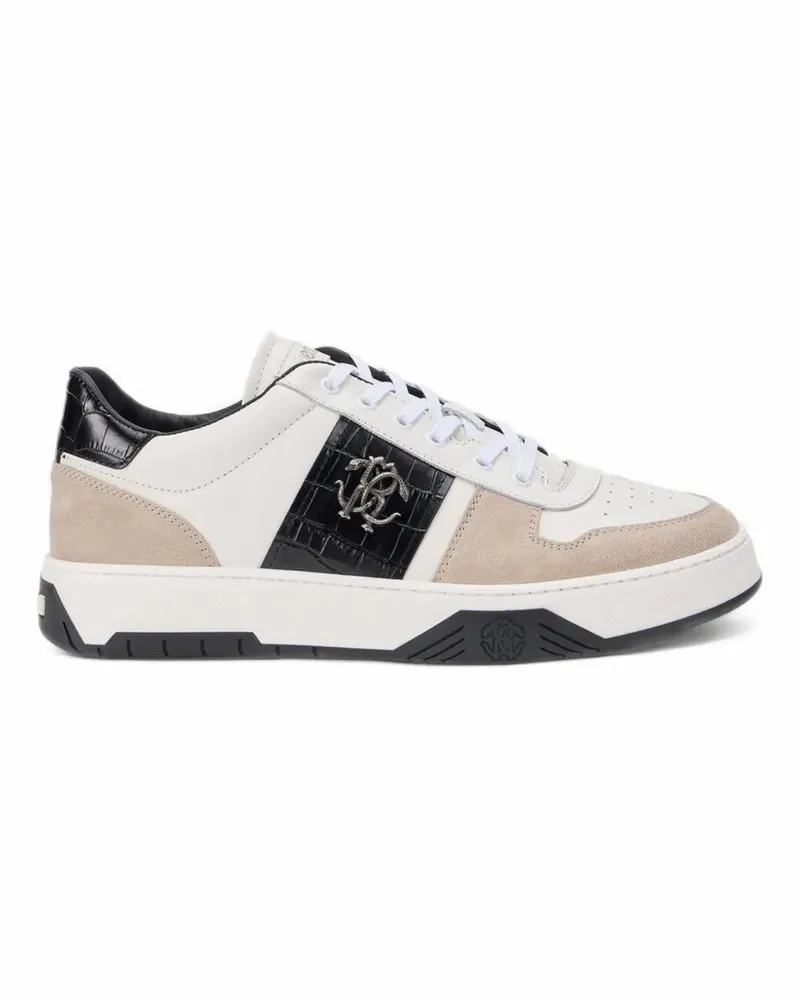 Roberto Cavalli Sneakers mit Kroko-Effekt - Weiß Weiß