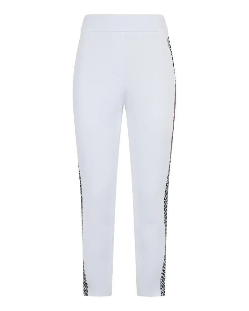 MOORER side-stripe track pants - Weiß Weiß