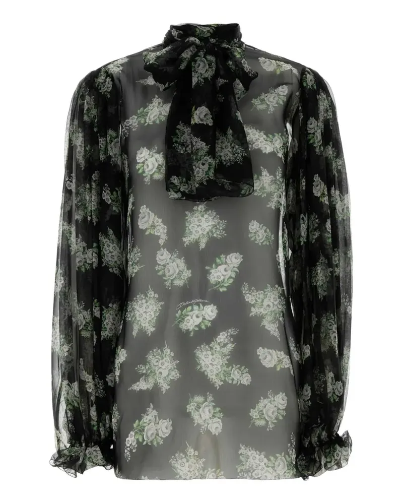Dolce & Gabbana floral blouse - Schwarz Schwarz