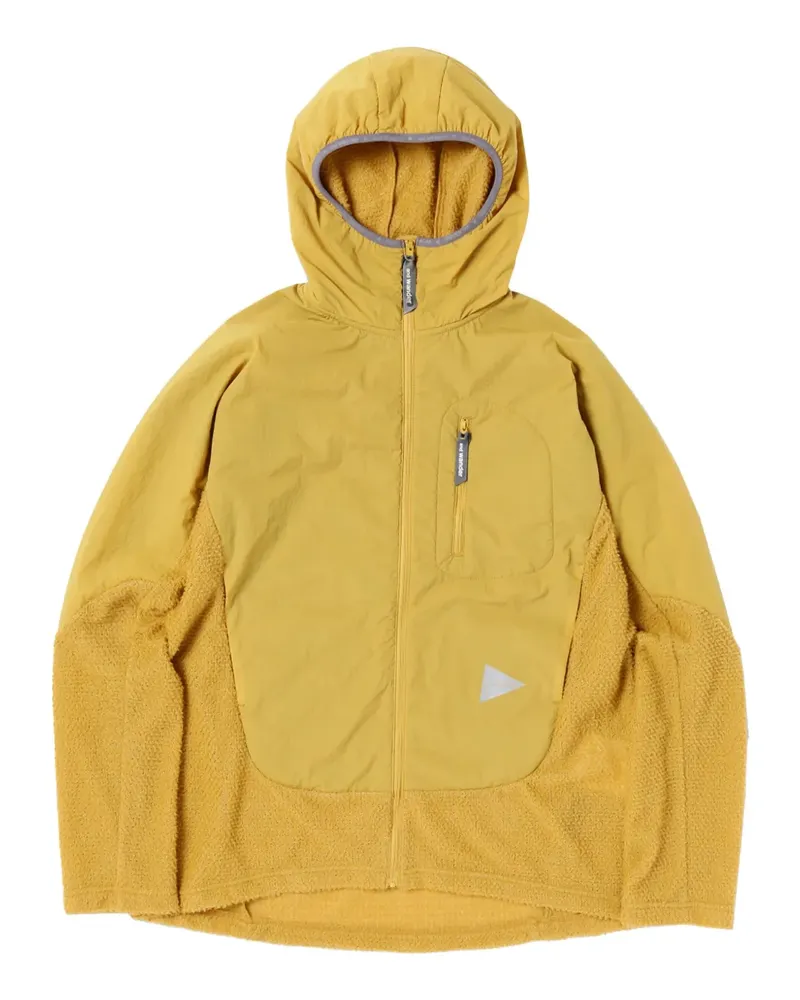 and wander Kapuzenjacke mit Reißverschluss - Gelb Gelb
