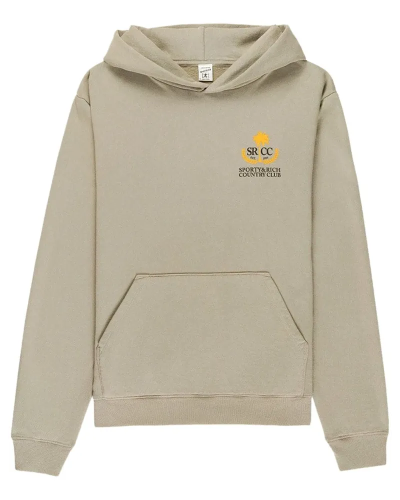 SPORTY & RICH Hoodie mit "Country Club"-Print - Grau Grau