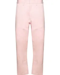 SAINT MXXXXXX Klassische Cropped-Chino Rosa