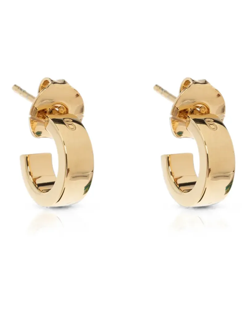 Maison Margiela Creolen mit Logo-Gravur - Gold Gold