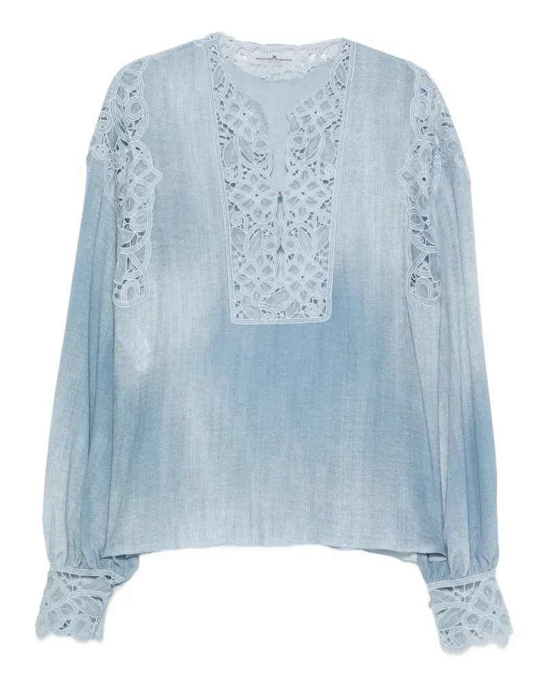 Ermanno Scervino Klassische Bluse - Blau Blau