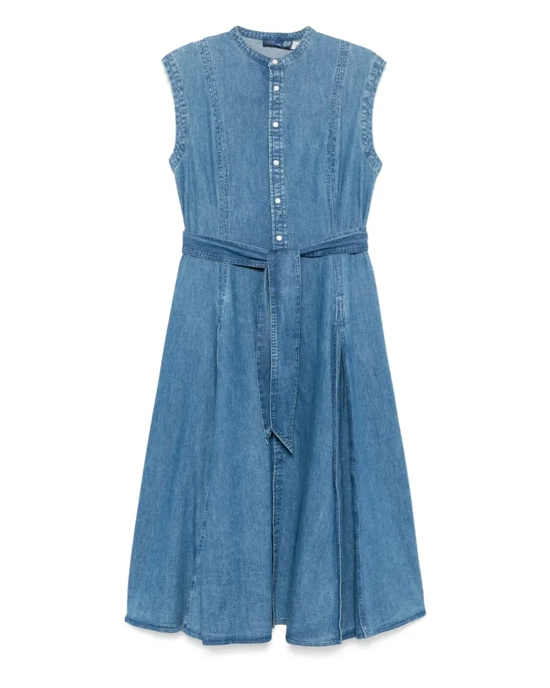 Ralph Lauren Midikleid mit Gürtel - Blau Blau