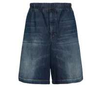 Jeans-Shorts mit elastischem Bund
