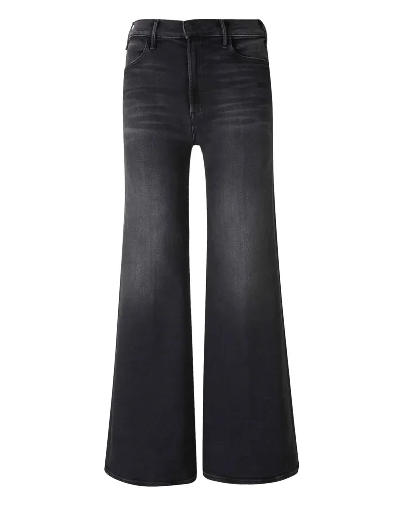 Mother Hustler Roller Sneak Bootcut-Jeans - Schwarz Schwarz