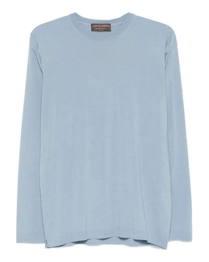 Filippo de Laurentiis crewneck panelled T-shirt - Blau Blau