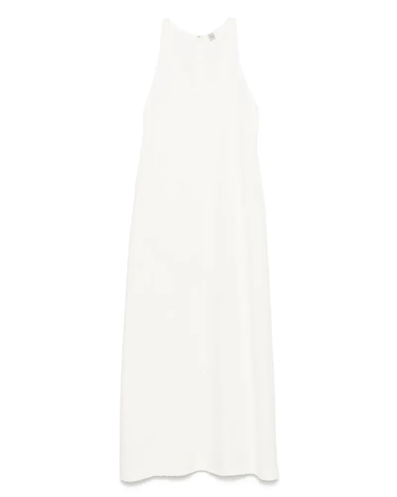 Totême Sablé-Maxikleid mit U-Ausschnitt - Weiß Weiß