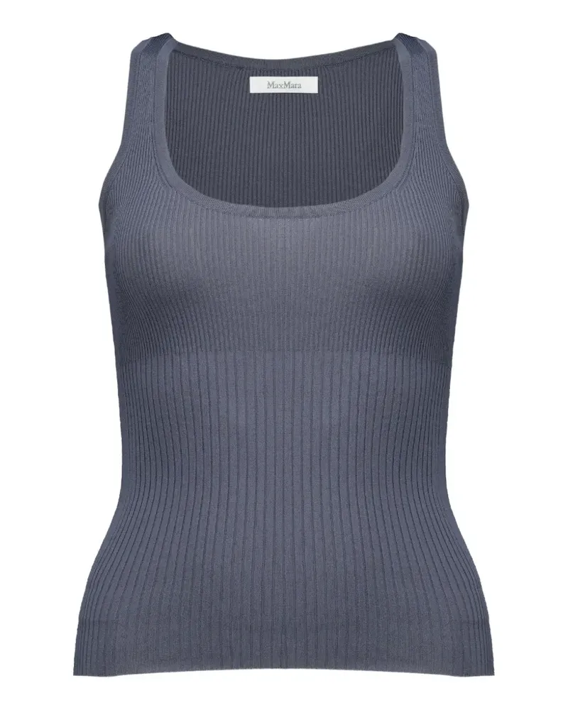 Max Mara ribbed-knit tank top - Grau Grau