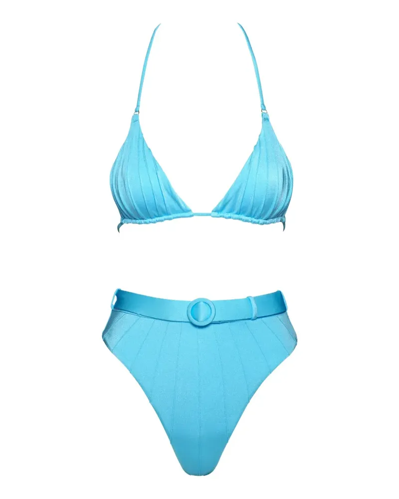 Noire Swimwear belted bikini - Blau Blau