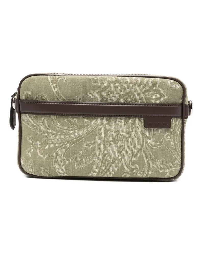 Etro Kuriertasche mit Paisleymuster - Grün Grün