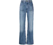 Gerade High-Waist-Jeans