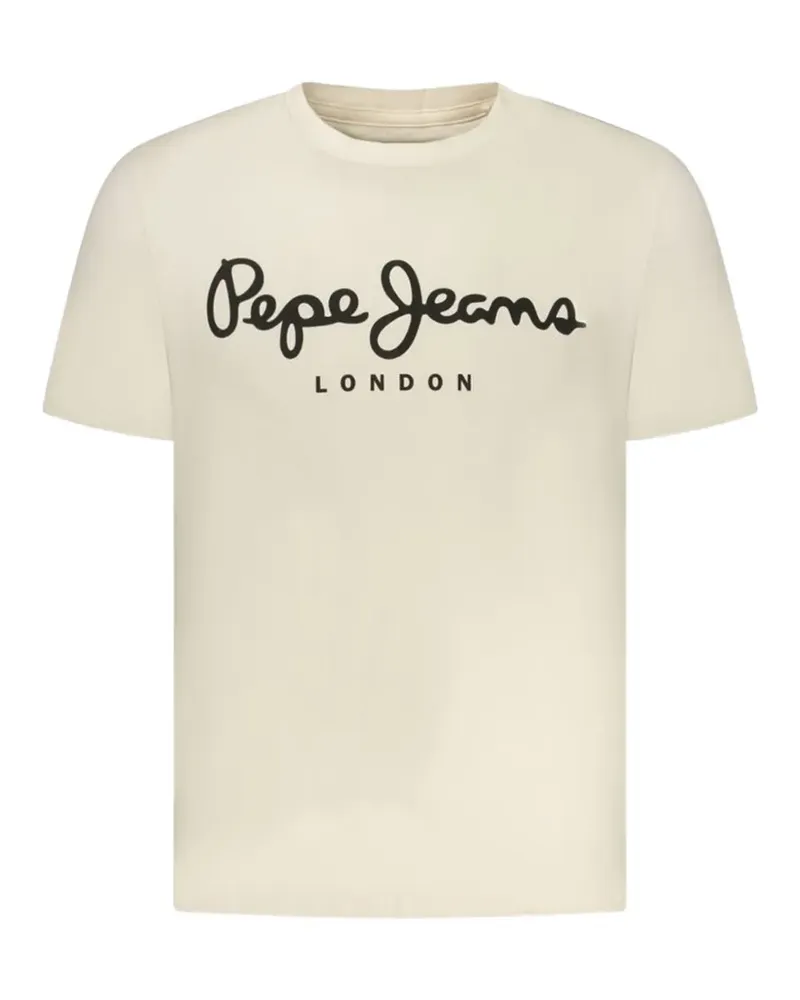 Pepe Jeans T-Shirt mit Logo-Print - Nude Nude