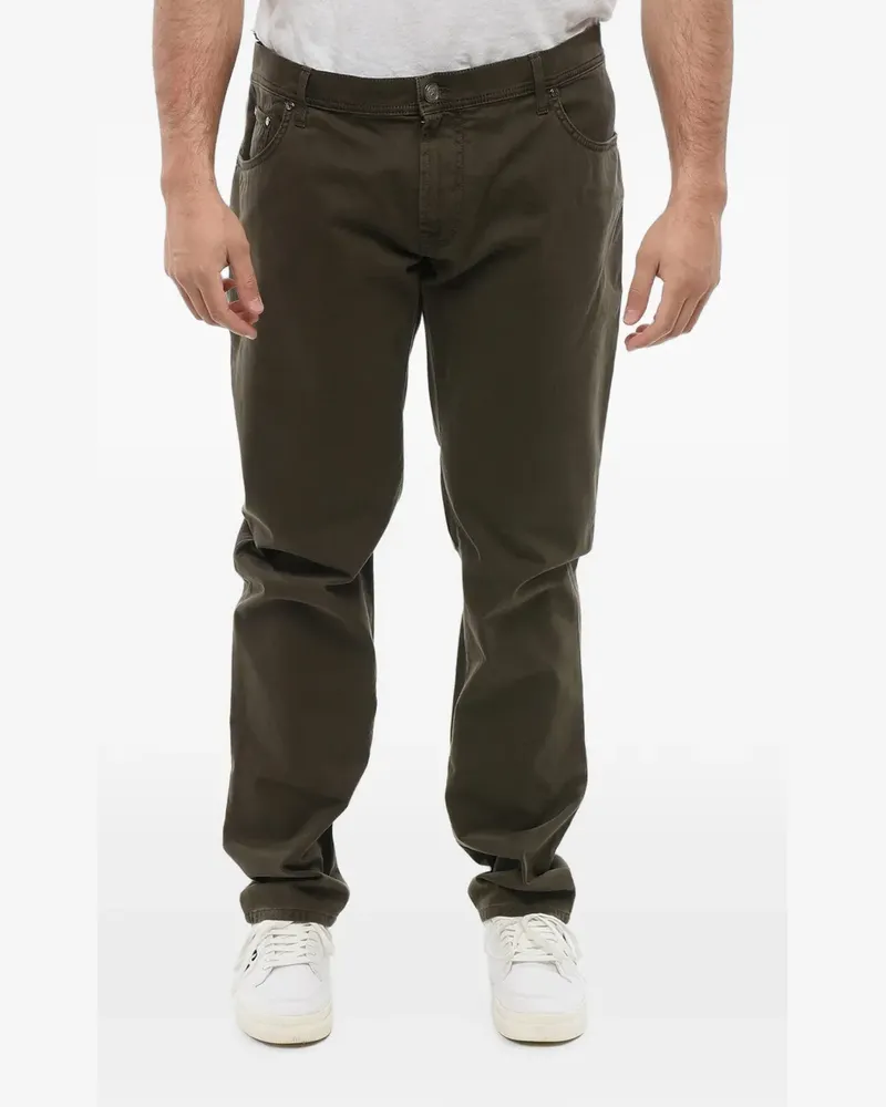 Corneliani Five-Pocket-Hose - Grün Grün
