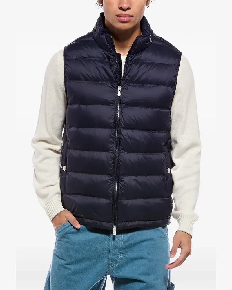 Brunello Cucinelli Gesteppte Weste - Blau Blau