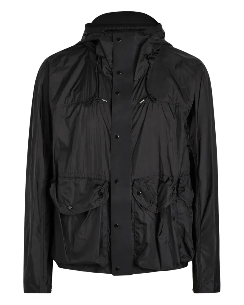 Ten c Skye panelled jacket - Schwarz Schwarz