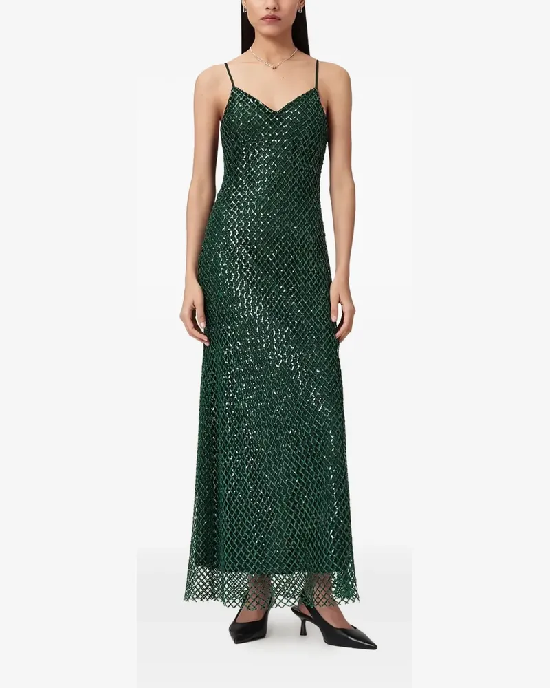 AllSaints Chantelle spaghetti-strap maxi dress - Grün Grün