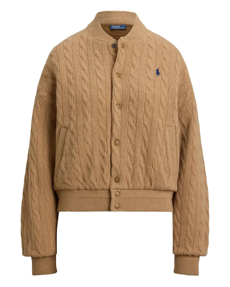 Ralph Lauren Bomberjacke mit Zopfmuster - Nude Nude