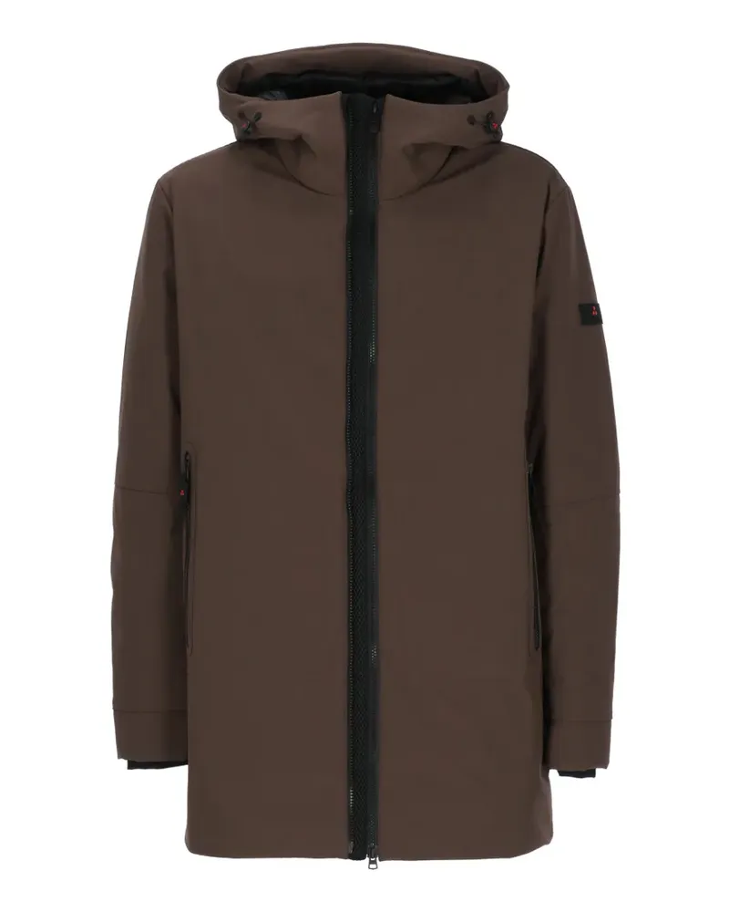 Peuterey Metide 02 hooded zip-up coat - Braun Braun