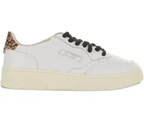 Medalist Sneakers mit Leopardeneinsatz - Weiß