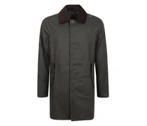 x Baracuta Mantel mit Cordkragen - Grün
