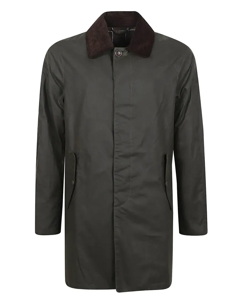 Barbour x Baracuta corduroy-collar coat - Grün Grün