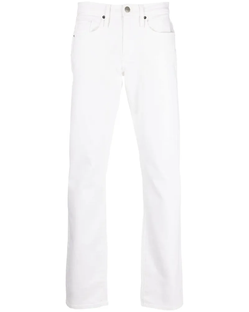 Frame Denim Jeans mit geradem Bein - Weiß Weiß