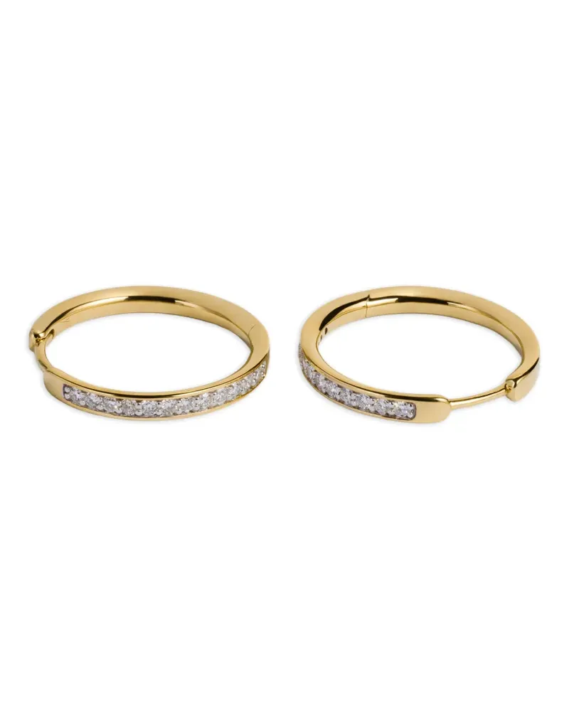 Monica Vinader Essential Ohrringe mit Diamanten - Gold Gold