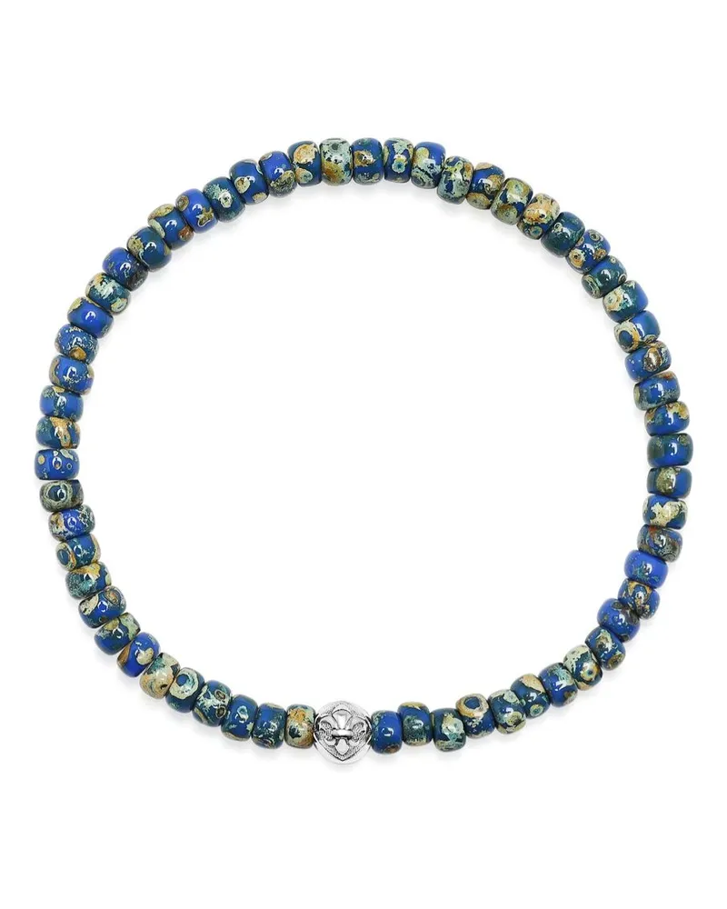 Nialaya Armband aus Glas mit Perlen - Blau Blau