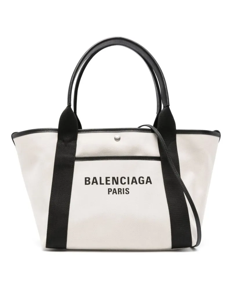 Balenciaga Mittelgroße Biarritz Tote Bag - Nude Nude